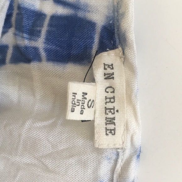 Blue and white beach dress. Baby doll - Picture 5 of 8